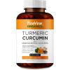 imageTurmeric Curcumin with BioPerine Black Pepper and Ginger  Made in USA  240 Vegetarian Capsules for Advanced Absorption Joints Support120 Count Pack of 1